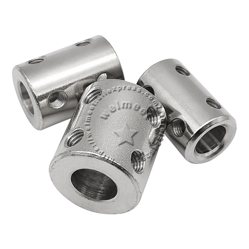 1pcs 3.17mm/4mm/5mm/6mm/8mm/10mm/12mm Rigid Shaft Coupling Coupler Motor Connector Sleeve #45 Steel