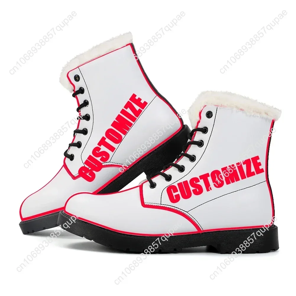 Mazinger Z Plush Boots Cartoon Anime Men Women Teenager Casual Shoes Outdoor Keep Warm Footwear High Quality Couple Custom Shoe 3