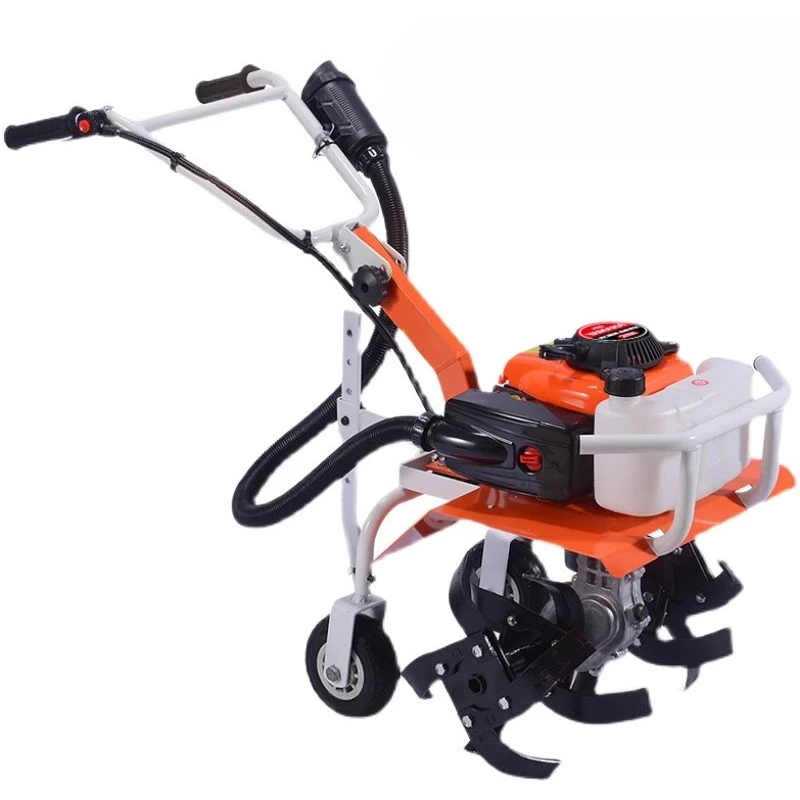 Tillage Machines Two stroke Agricultural Garden Tools Gasoline Minitype Rotary Tiller Outdoor Multi-function Lawn Mower