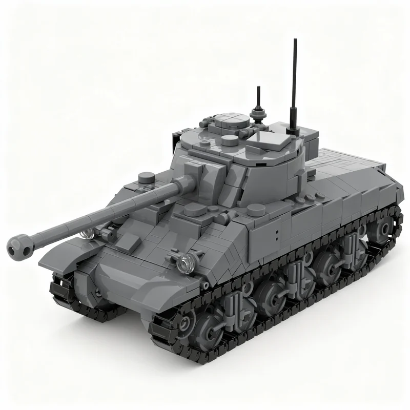 

619pcs MOC M4A4 Sherman VC Firefly British Medium Tank Model Building Blocks Construction Toy Christmas Gifts DIY Creative Idea