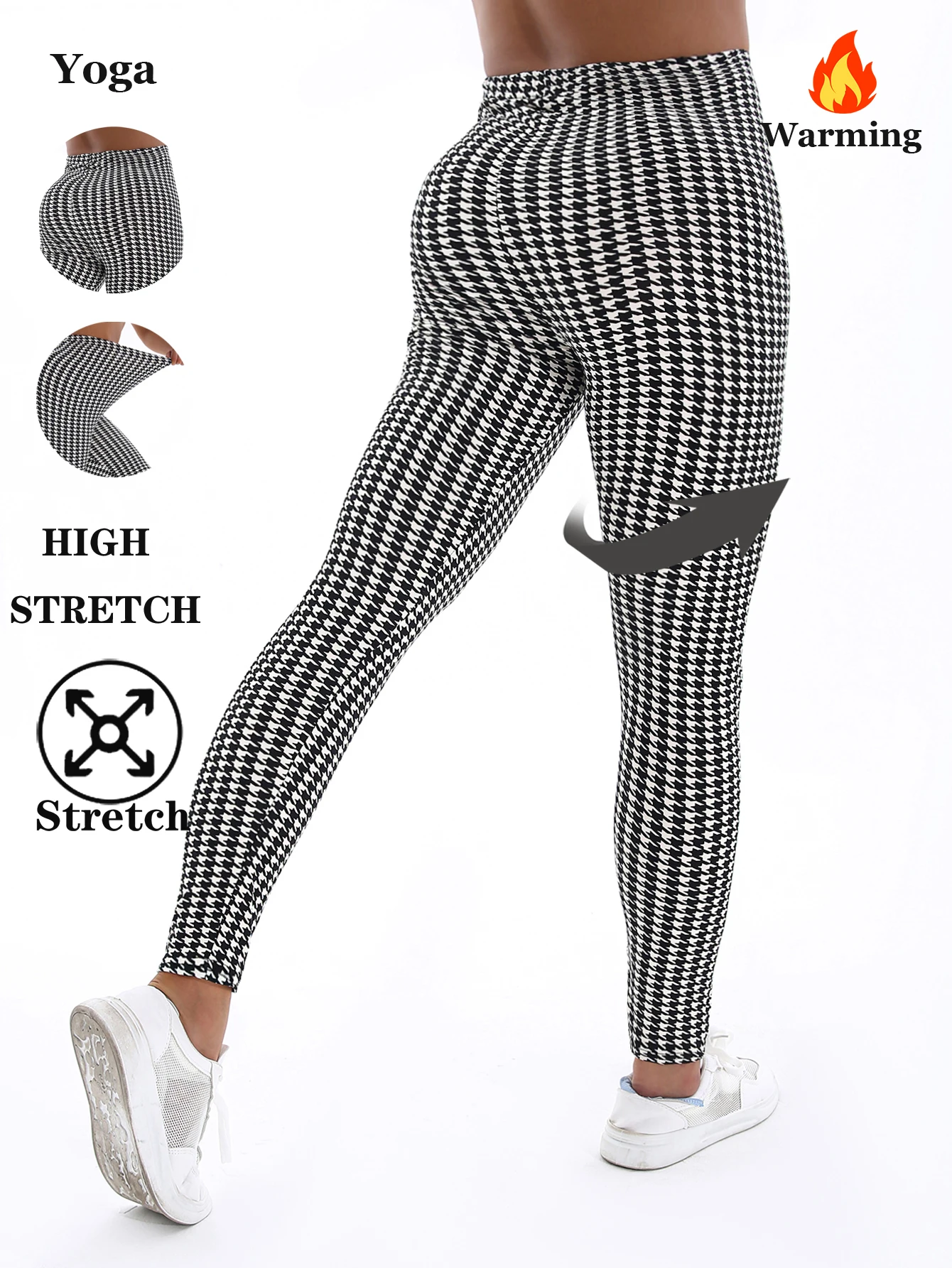 الخريف الشتاء 1PACK المرأة ألف الطيور شبكة أفخم سميكة مثير ضيق يغطي الرجل عارضة الرياضة أنيقة اللياقة البدنية اليوغا السراويل #2