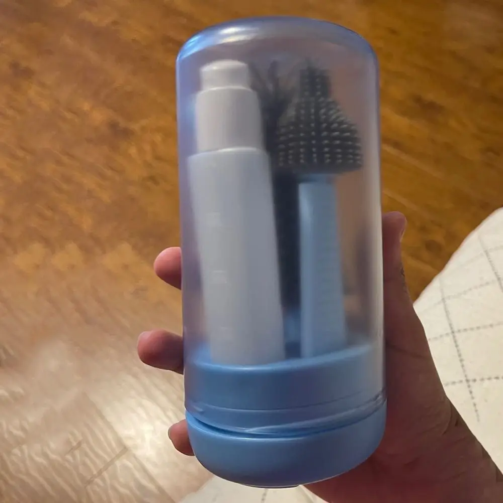 

Набор щеток для чистки бутылочек 6 в 1, компактный дорожный размер, набор щеток для детских бутылочек, гибкие щетки, набор щеток для бутылочек с мягкой щетиной