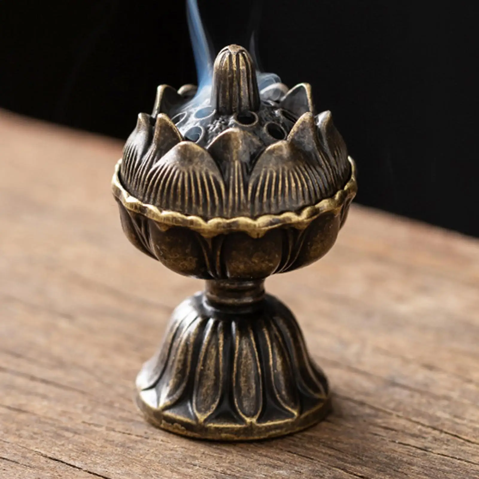 Incense Burner Tabletop Ornament Home Office Decor Collectible Creative Portable Small Home Burner Artistic Zen Decoration
