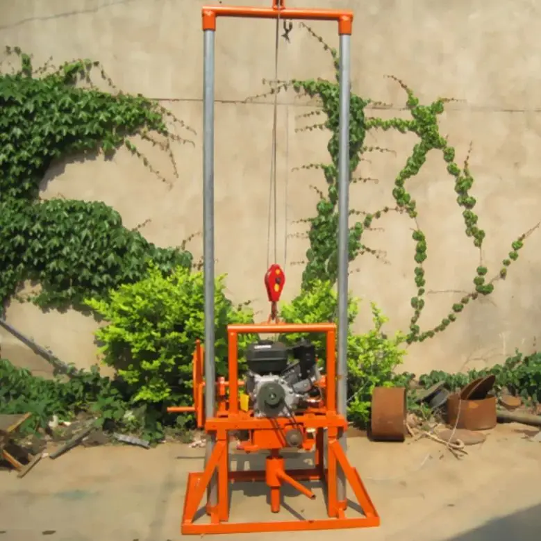 

Портативная буровая установка для скважин на воду (бензин/дизель), 80 м, мини, ручная, легкая, для бурения скважин, хит продаж