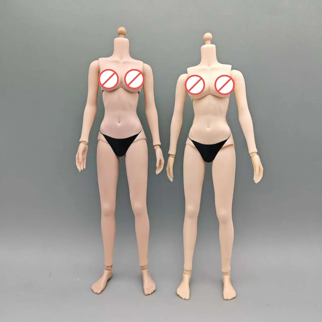 

1/6 Female Seamless Arm Leg Body Suntan White Action Figure 27cm Dolls Middle Big Breasts Super Flexible Semi-Silicone Body Toy