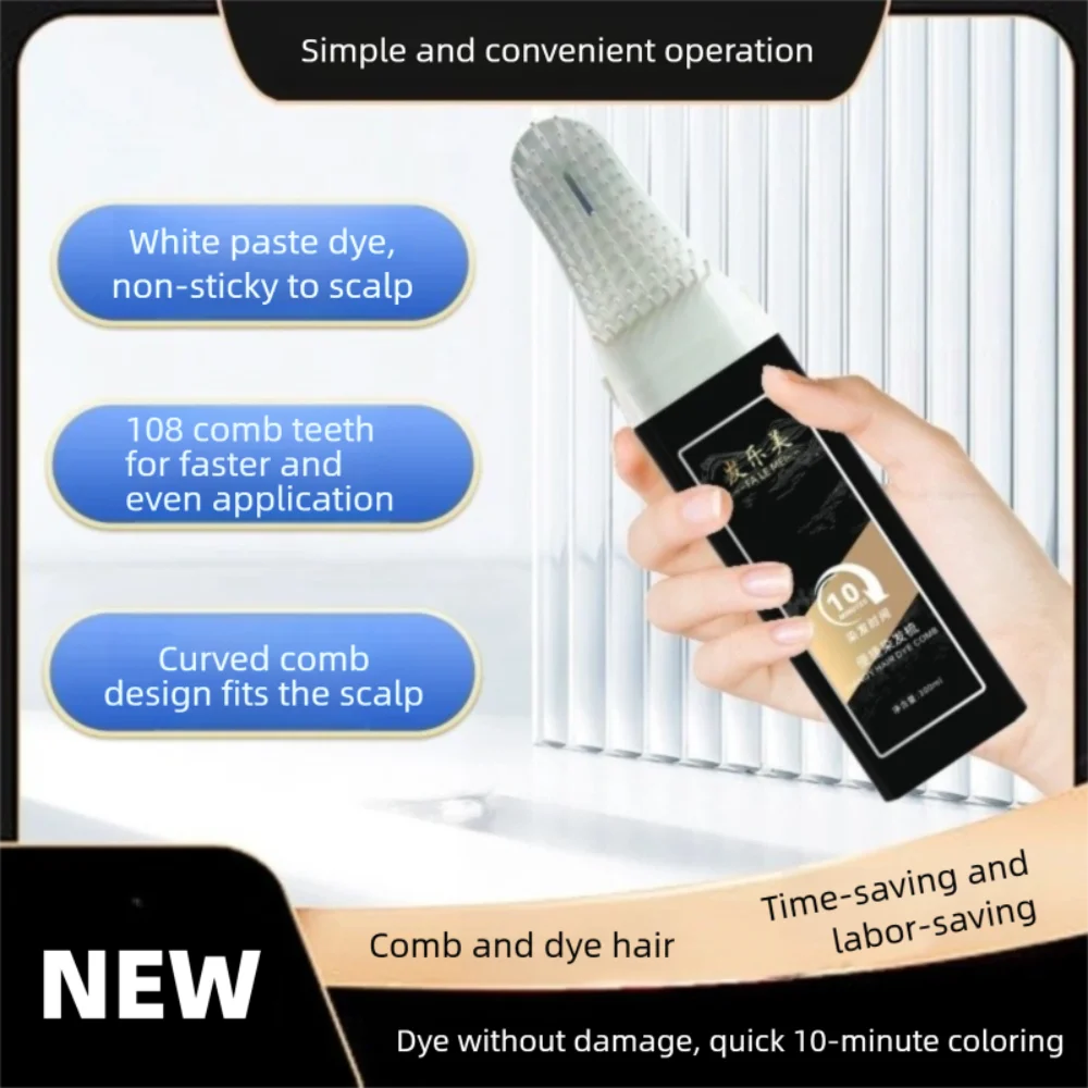 

Dual-use Hair Dye Comb Long-lasting Not Irritating Hair Dyeing Brush Easy To Color Quick Dyeing Hair Coloring Brush