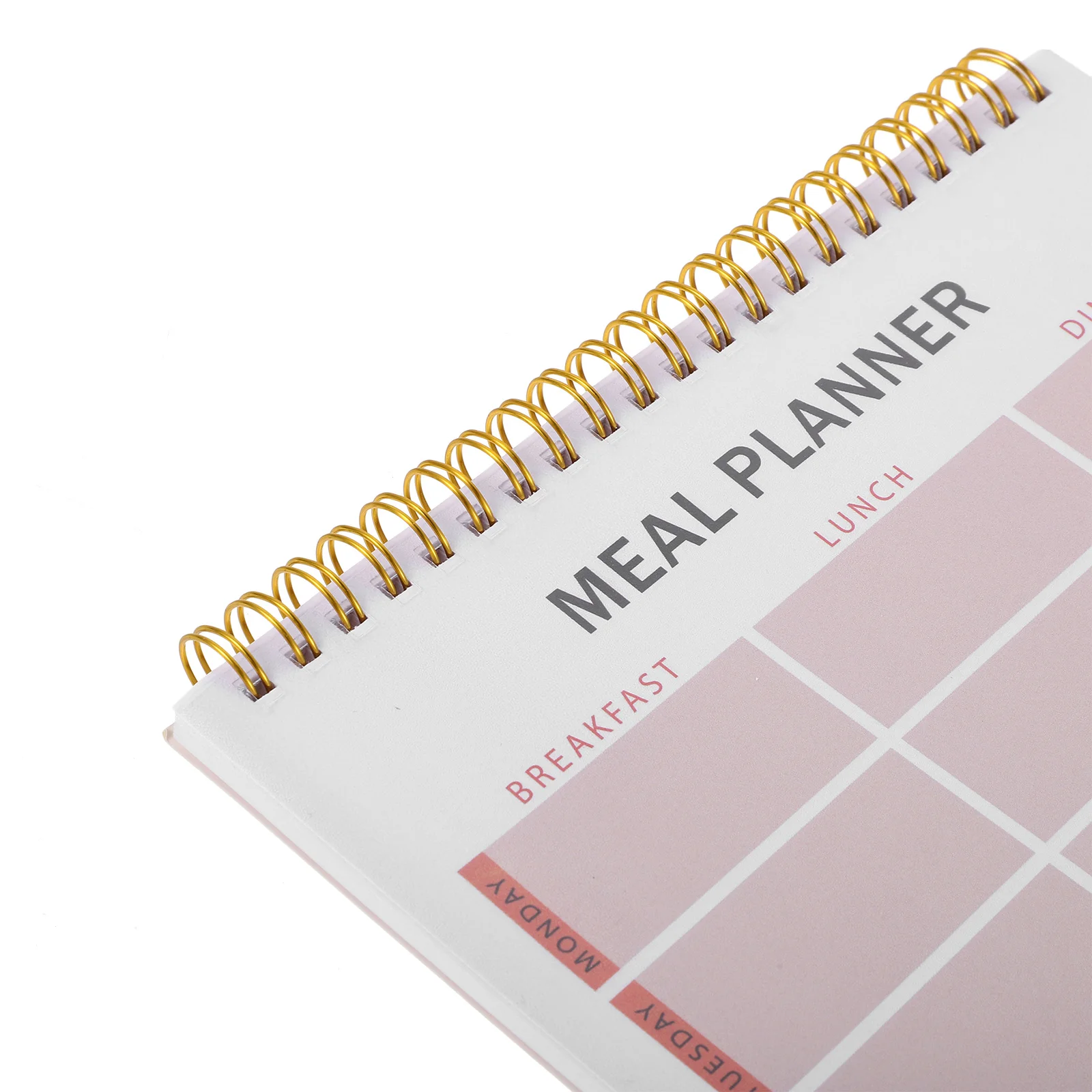 Buku Catatan Perencanaan Makanan Spiral Desain Datar untuk Dapur, Kantor, Perjalanan, Pelacak Nutrisi, Jurnal Harian Makanan