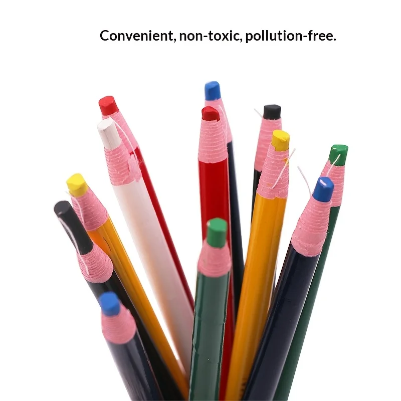 3/8 Stück Schneiderkreide-Stift Stoffmarker Nähwachsstift für Kleidung Leder DIY