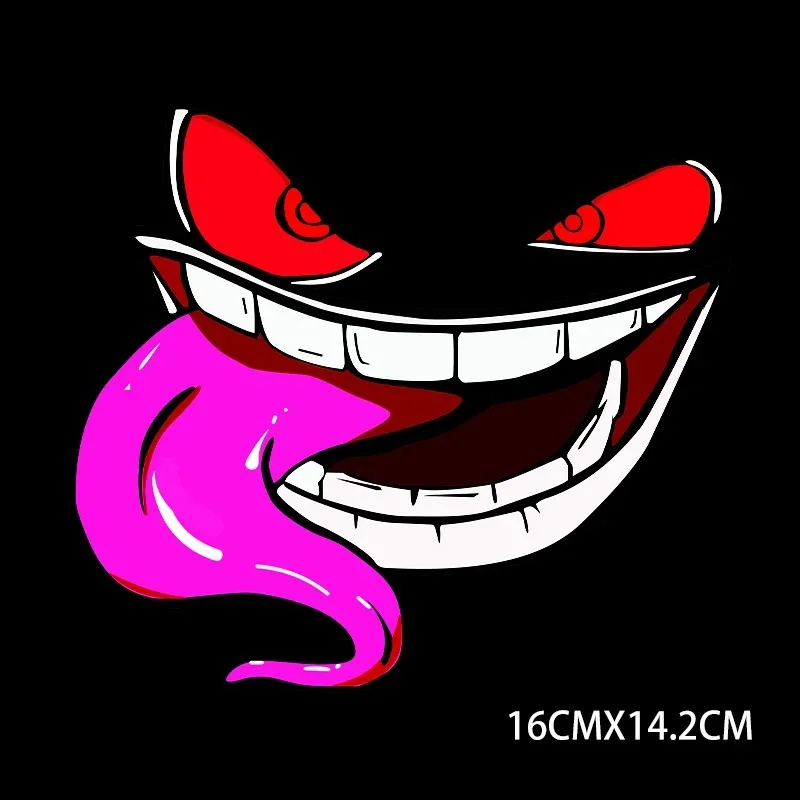 Pokemon Gengar Funny Devil Sticker Reflective and Waterproof Effect Suitable for Cars, Trucks, and Motorcycle Fuel Tank Caps