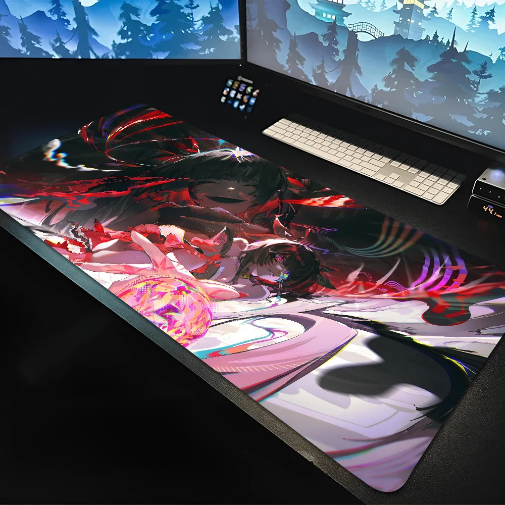 

Honkai Star Rail Anime Mousepad Mouse Mat Desk Mat With Pad Gaming Accessories Prime Gaming XXL Keyboard Pad Padding Mat