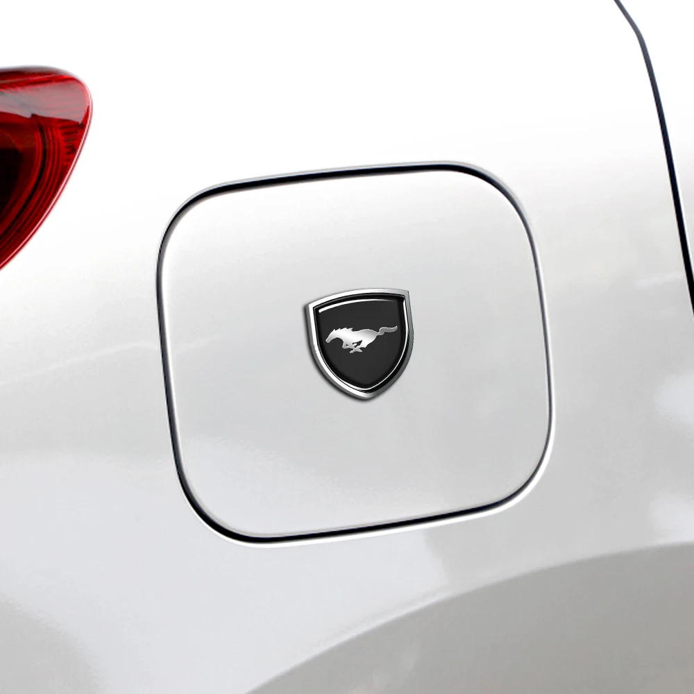 Mustang Shield Badge Car Logo 3D Metal Sticker Car Body Trunk Decorative Sticker For Ford Mk3 Mk7 Mk2 Fiesta Ranger Kuga Everest view 6