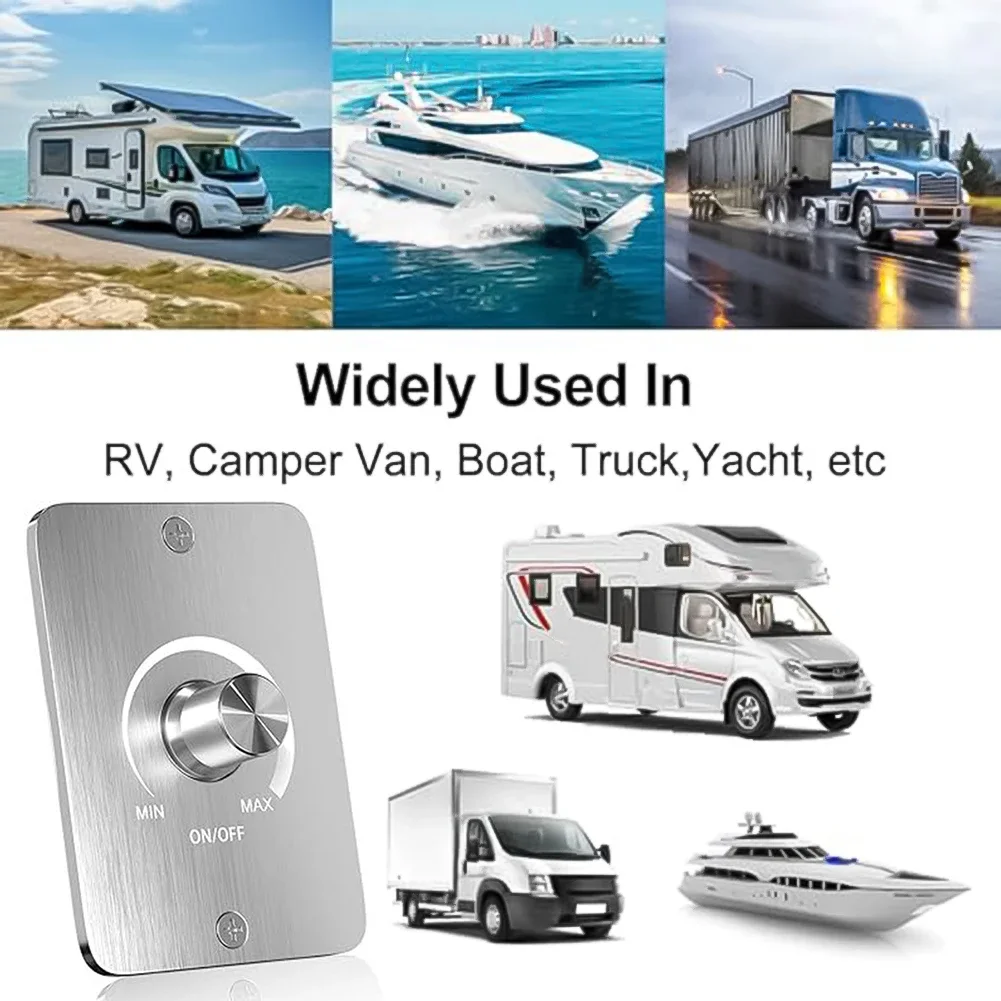 For Motorhome Energy-saving Dimmer 12V Dimmer For LED Adjustable Lighting Ambiance Compatible With Halogen Bulbs