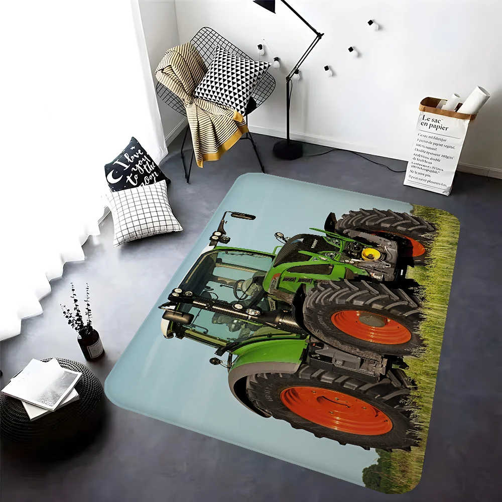 Farming Tractor Fendt Bathroom Mat Kids Room Bedroom Decoration Balcony Anti-Slip Doormat Living Room Bedside Area Rugs