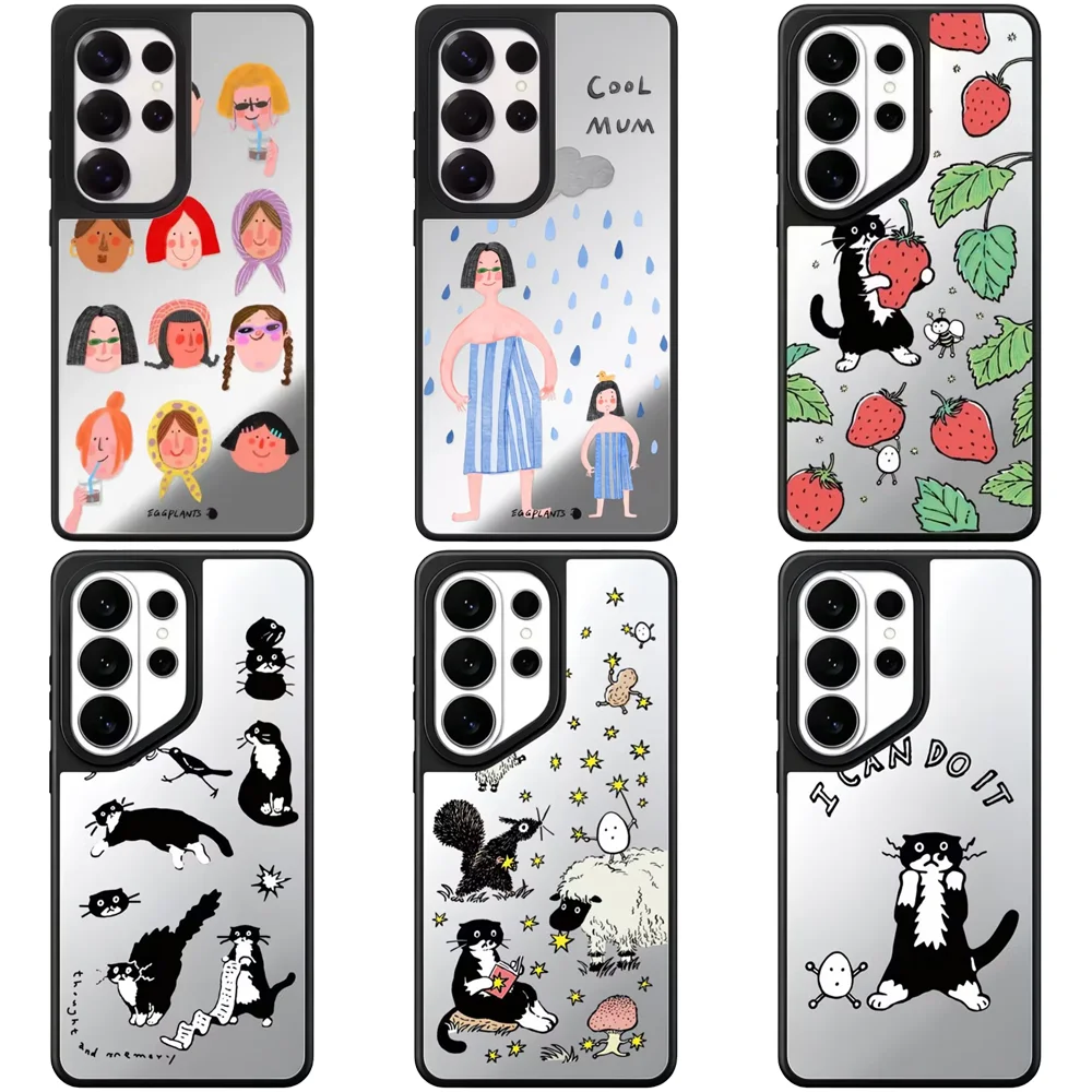 607179 Mirror Magnetic Case: Compatible with Samsung Galaxy S23 U S24U S25 S26 Ultra S25+ S26 Plus Shell
