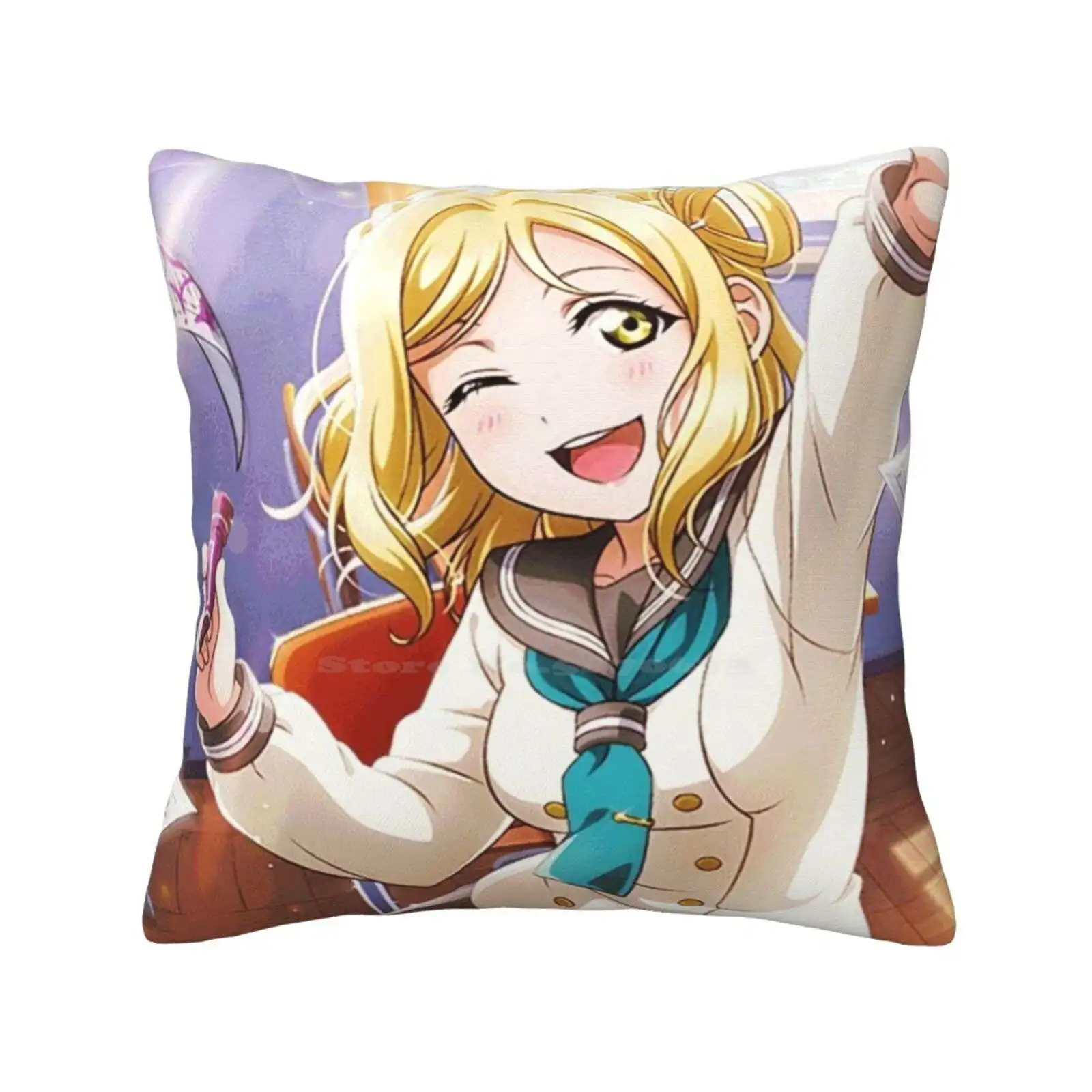 Mari Ohara-Love Live! Sunshine!! Pillow Cover Hug Pillowcase Mari Ohara Ohara Mari Love Live School Idol Project Llsip Llsif