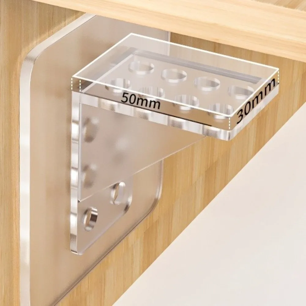 

8 шт., прочный клейкий треугольный кронштейн, зажим для ногтей, самоклеящийся настенный зажим, слой обшивки, прямоугольный