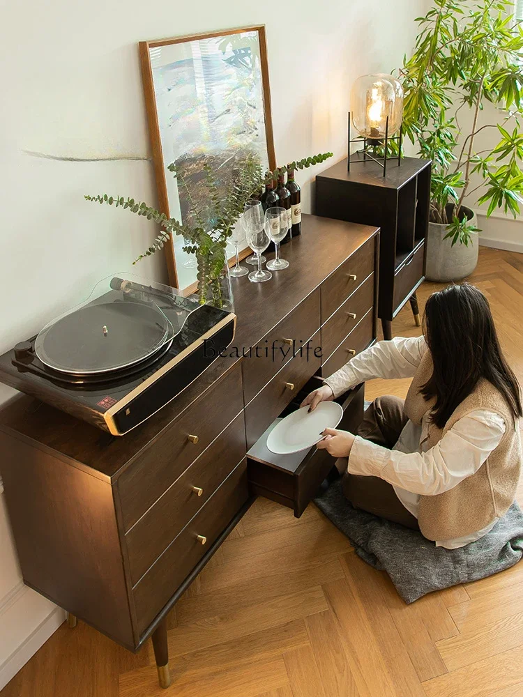 

yj9 Solid Wood Chest of Drawers Nordic Modern Minimalist Bedroom Light Luxury Storage Cabinet