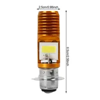 LED Waterproof Small Light Motorcycle Headlight 12-80v Electric Car Headlight T19 P15D H6 Aluminum Alloy Super Bright Light