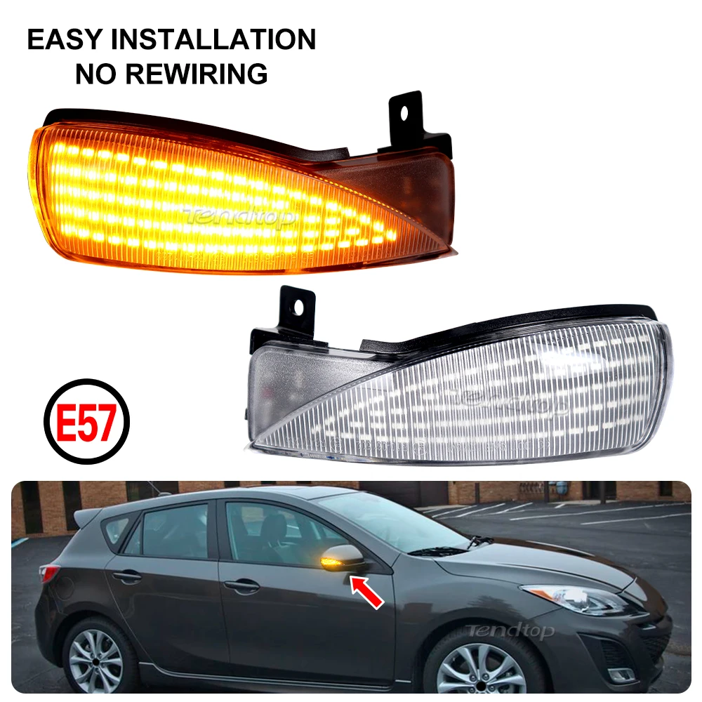 

2 шт., автомобильный зеркальный поворотник для MAZDA 3 BL 2008-2014, для MAZDA 6 GH 2007-2015