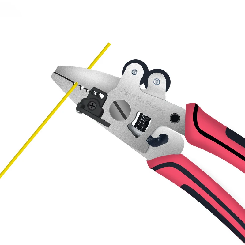 Outils FTTH 8 en 1, dénudeur de fibres optiques multifonctionnel, dénudeur de fil à trois ports ZSQ-08