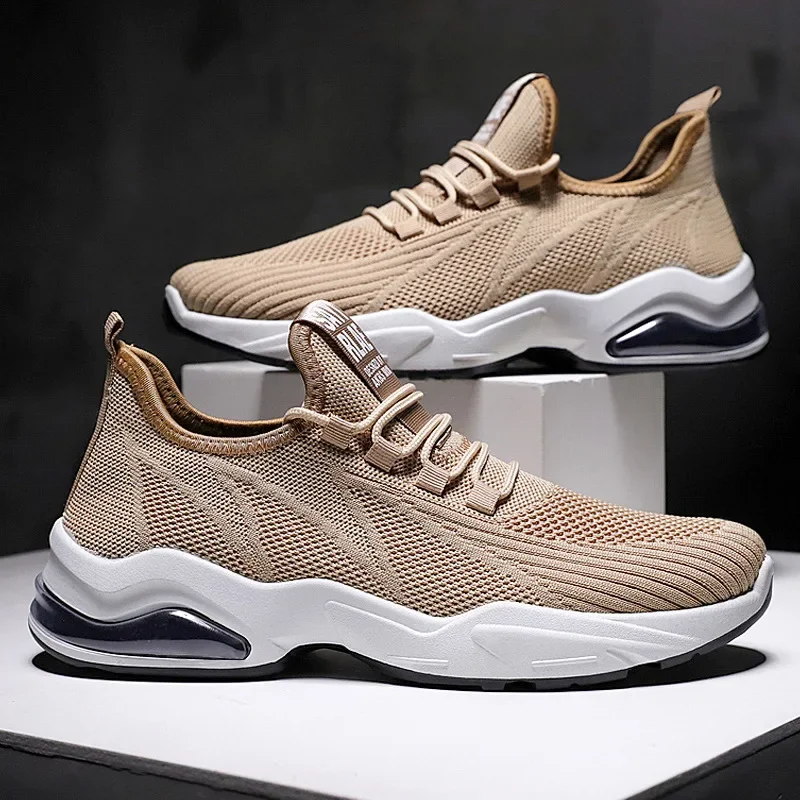 New anti-slip travel running mesh shoes vulcanized casual sports shoes trendy shoes for men