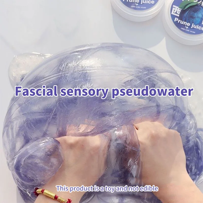 300ml Large Fruit Juice Scented Clear Water Slime Crystal Mud Jelly Decompression Kneading Soft Relaxed Pinch Relieve Pressure