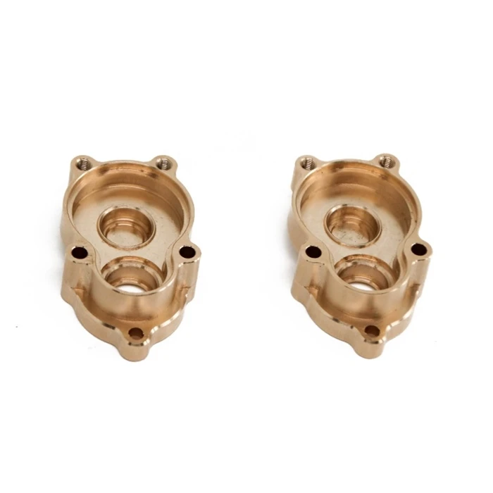 2Pc Brass Rear Inner Portal Drive Housing Cover for YK4102 YK4103 YK4082 YiKong RC Crawler Upgrade