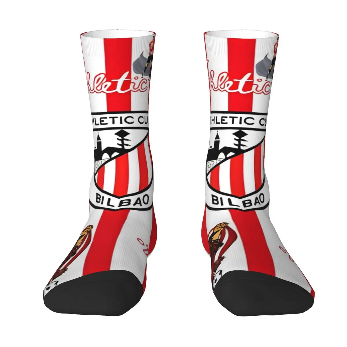 La Liga Athletics Bilbao Away Stockings Graphic Fashion Socks Spring Anti Sweat Socks Unisex Men Cycling Comfortable Socks