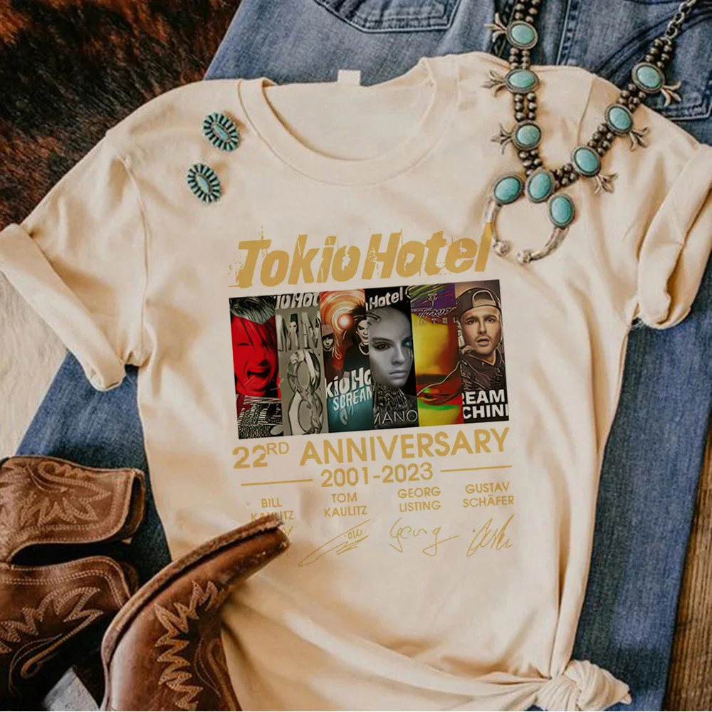 Tokio Hotel top women Japanese Tee girl anime funny y2k clothes