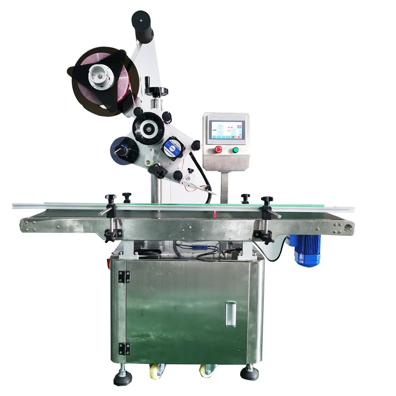 Customized Fast Adjust Automatic Plane Labeled Sticker Machine Automatic Labeling Machine Adjustable  Flat Labeling Machine