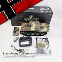 Henglong German Leopard G Large Remote Controlled Tank 1:16 Infrared Battle Competitive Tank Smoke Electric Military Model Toy