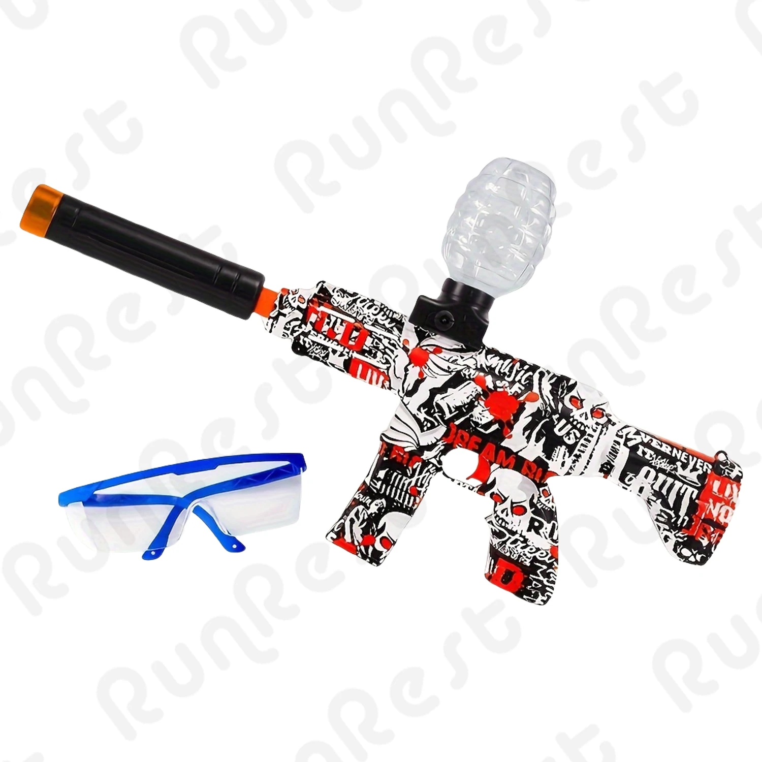 Elektrischer Ball-Blaster, Balls High Orbeez Gun Performance Ball Blaster Gun Coole Spielzeugpistole, wiederaufladbares Splatter-Ballspielzeug für Outd