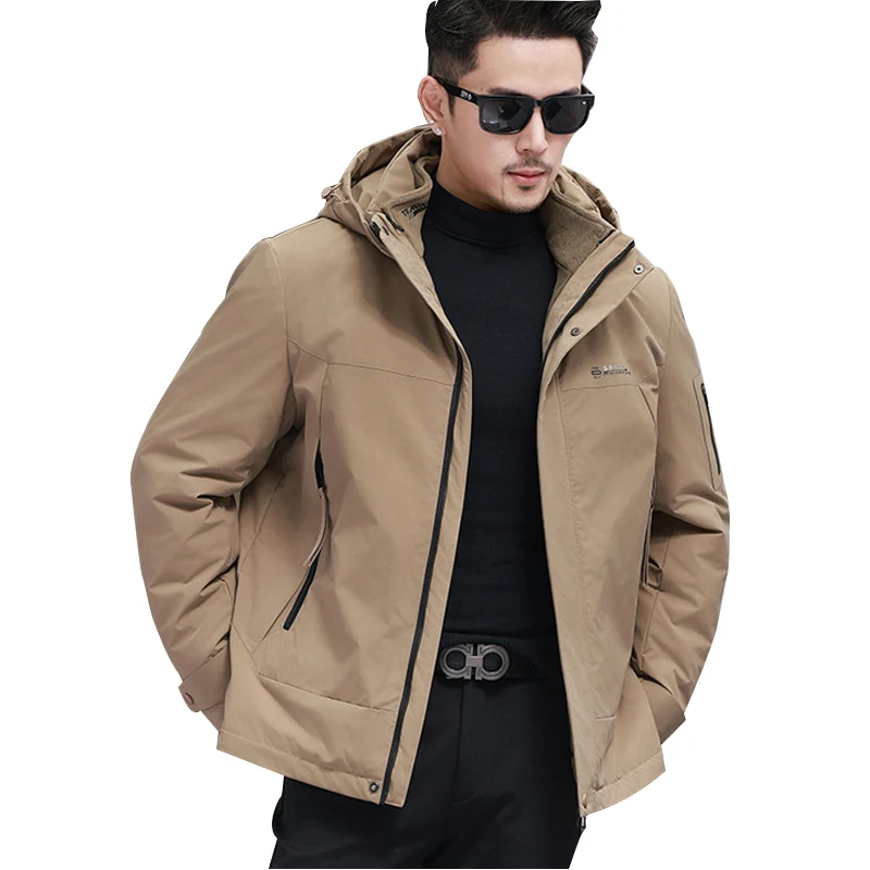 Neue Kapuzenjacken Ultraleichte Daunenjacke Herren Designerkleidung Herren Leichte gepolsterte Jacken Entendaunenpolsterung Wintermantel Herren