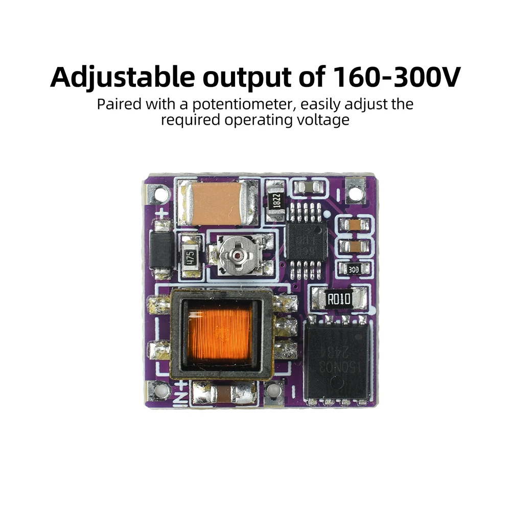 High Voltage Nixie Tube Boost Power Supply Converter DC 3.6-15V To DC 160-300V Drive Glow Tube Clock Magic Eye IN4 IN12 QS30