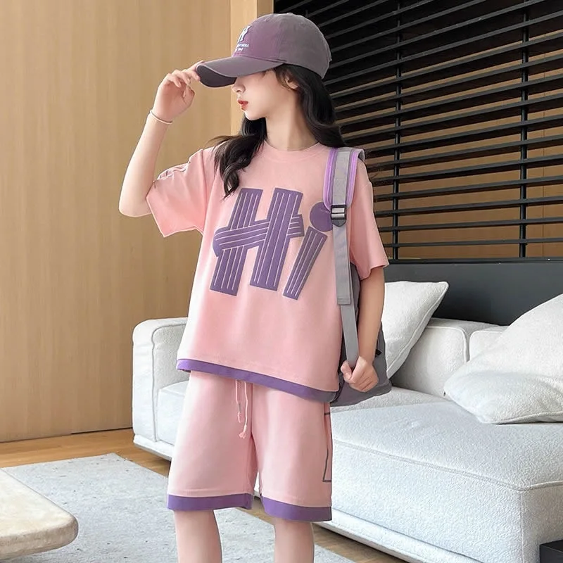 Nieuwe K-POP Meisjes Sets 2026 Nieuwe Mode Kinderen Pakken Kinderen Jassen Broek Outfits Tiener Casual Lente Kleding 4-12 jaar Oud