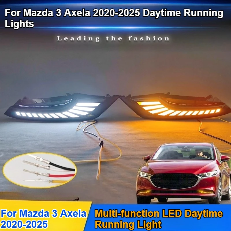 For Mazda 3 Axela 2020-2025 Daytime Running Light LED Retrofit Daytime Running Turn Signal Decorative Accessories