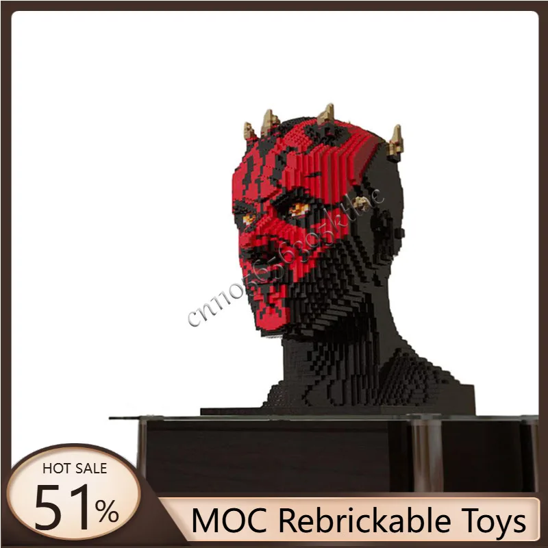 8890 PCS Famous  Classic Hero Character Bust MOC Building Blocks Model Parts Creative Boys Children Birthday Toy Halloween Gifst