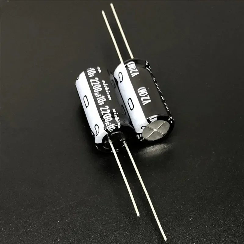 5Pcs/50Pcs NICHICON VZ Series 10x20mm 10V2200uF Wide Temperature Range Aluminum Electrolytic Capacitor