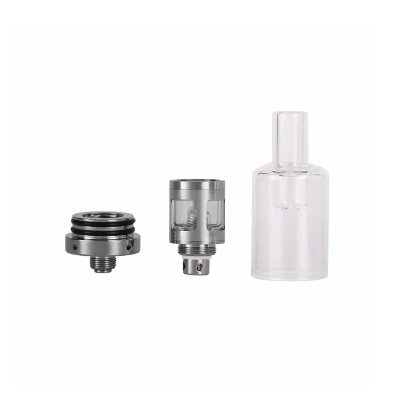 Atomiseur de cire Longmada Glowcore Quarta avec seau à bobine de Quartz sans couture, réservoir concentré en verre pour boîte à filetage 510, Kit de batterie Mod