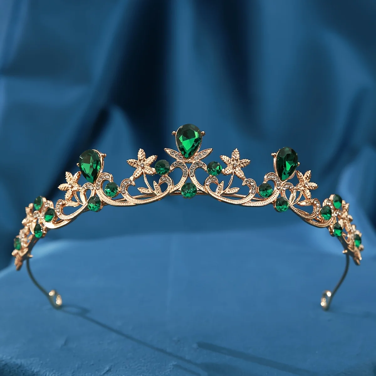 1pc Multicolor Fashion Artificial Crown, Bohemian Fairy Style Floral Bridal Tiara for Women's Birthdays, Parties, Weddings image 2