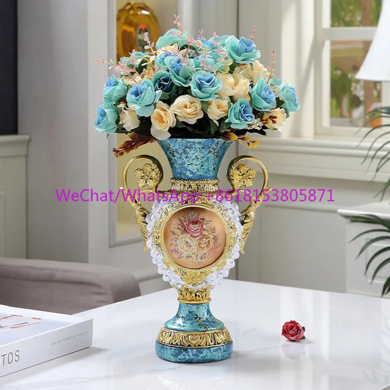 European vase high-end living room flower arrangement home decoration dining table European creativity