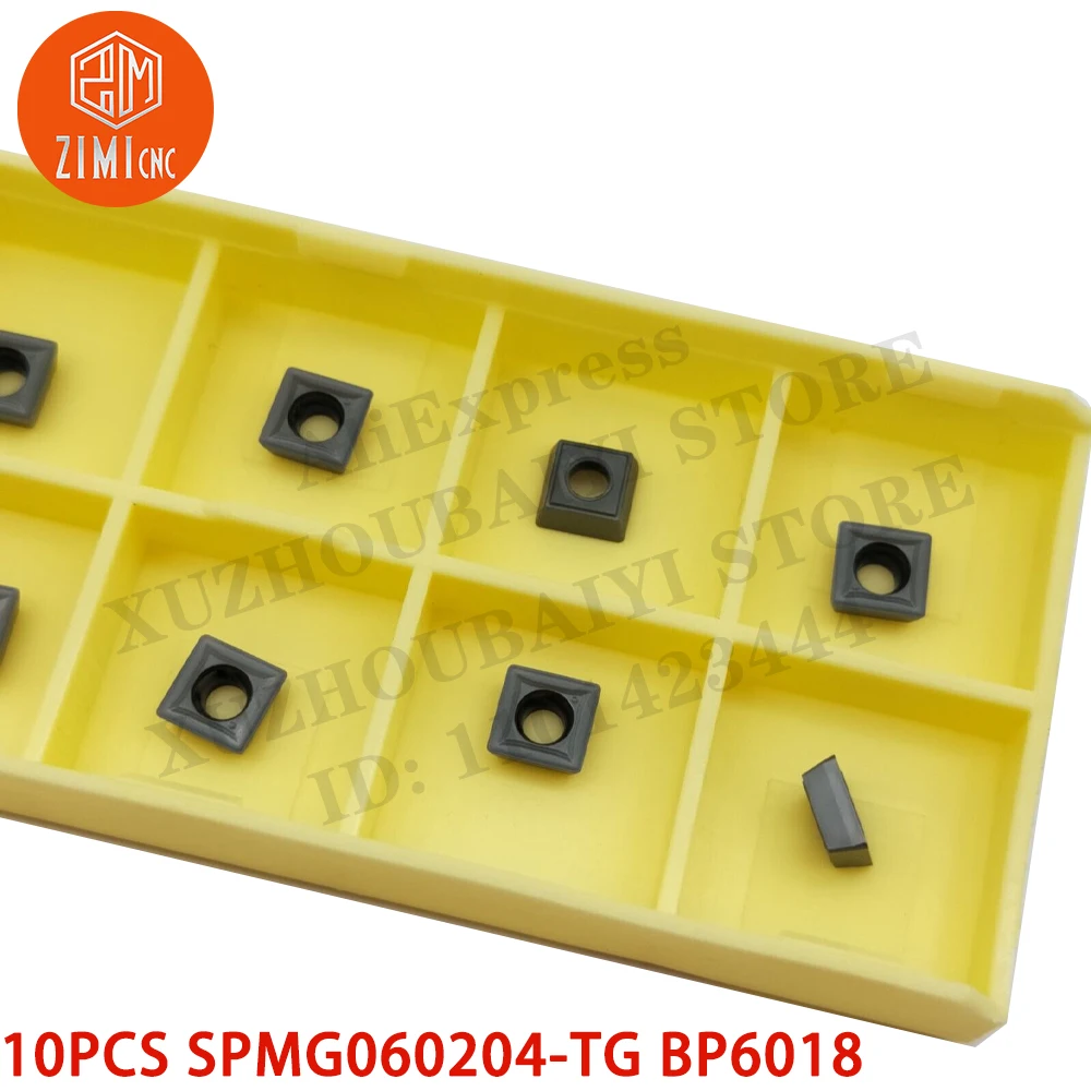 10 قطعة SPMG060204-TG BP6018 مثقاب SPMG CNC U إدراجات كربيد SPMG06 لـ SP 16-20 مم أدوات CNC مخرطة معدنية ميكانيكي أدوات القطع