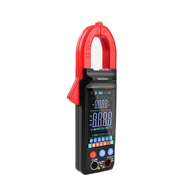 

Digital Clamp Multimeter Ammeter Temperature Frequency Capacitance Automatic Smart Multimeter High Precision Clamp Meter