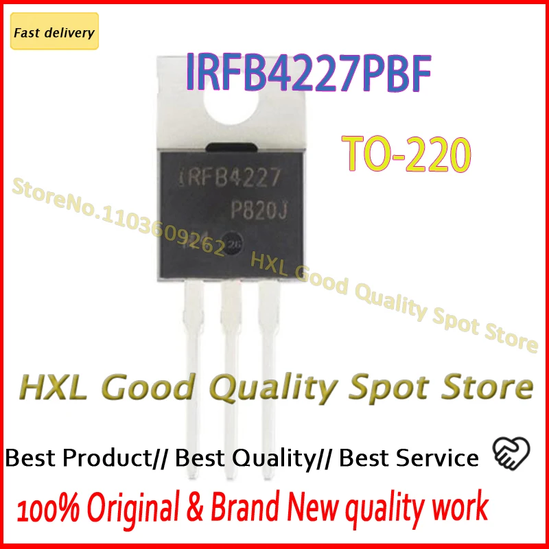 

10Pcs/Lot IRFB4227PBF IRFB4227 FB4227 TO-220 200V 65A 100% New Imported Original