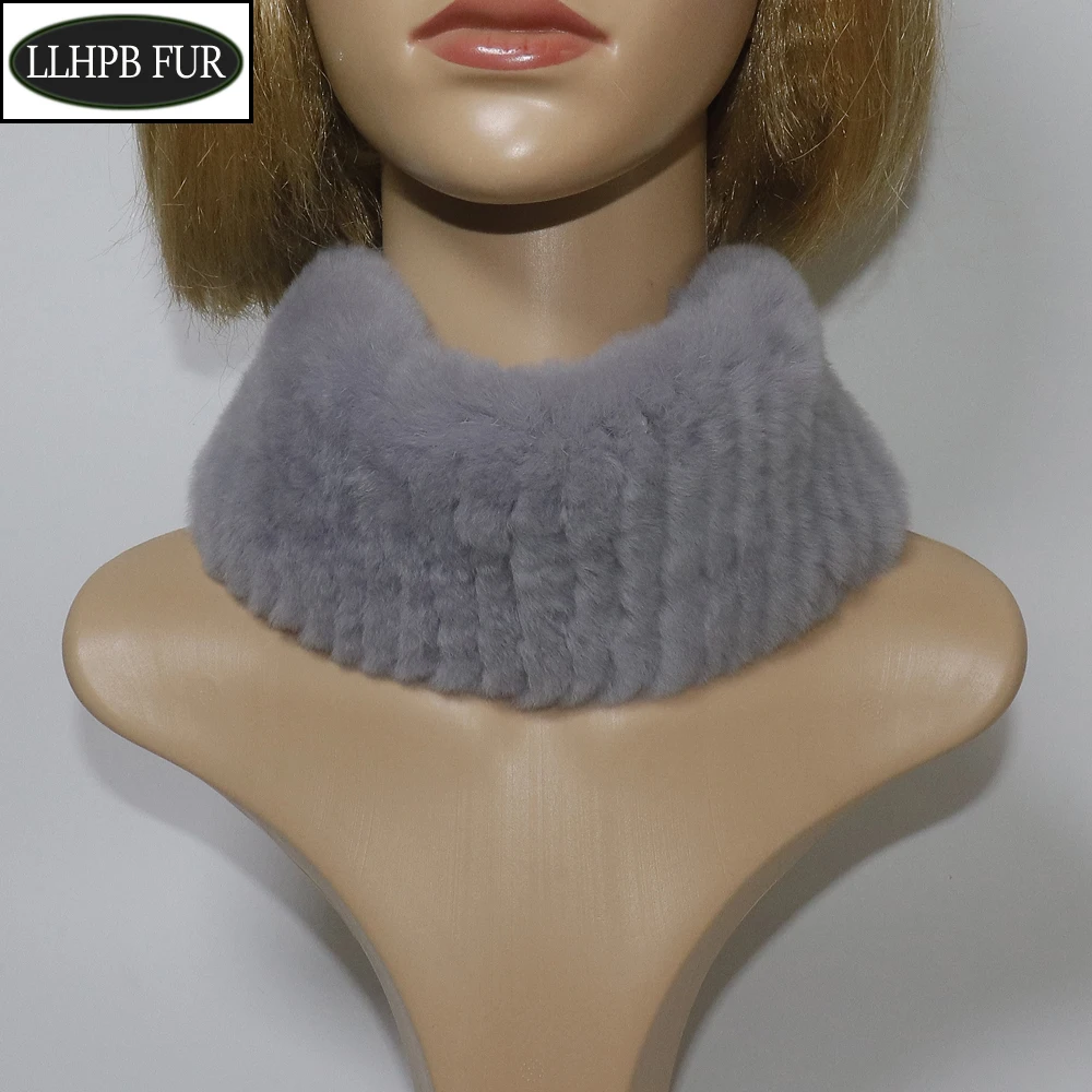 

Rex Rabbit Fur Scarf Headband Women Winter Warm Soft 100% Genuine Rex Rabbit Fur Scarves Girls Fashion Fluffy Real Fur Scarf