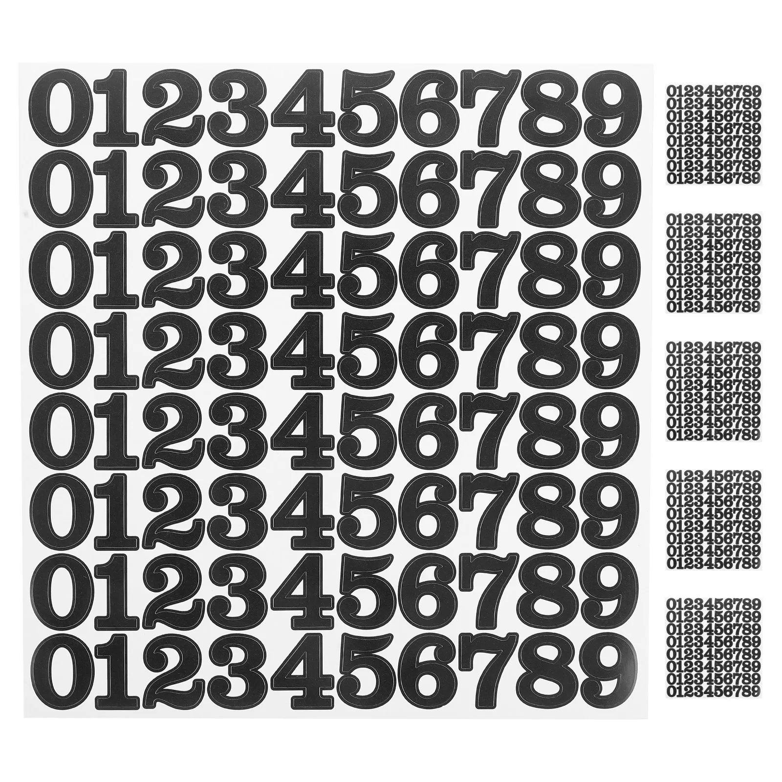 Waterproof Number Decals Self-Adhesive Vinyl Football Hockey Baseball Softball Stickers For Sports Decals