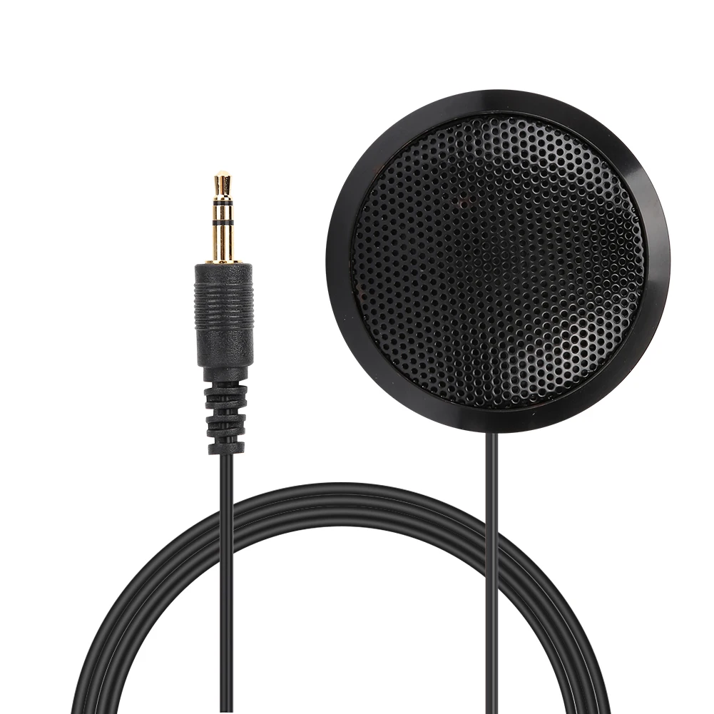 3.5mm Portable Desktop Computer Microphone for Conference Recording Video Meeting Call Conference Microphone