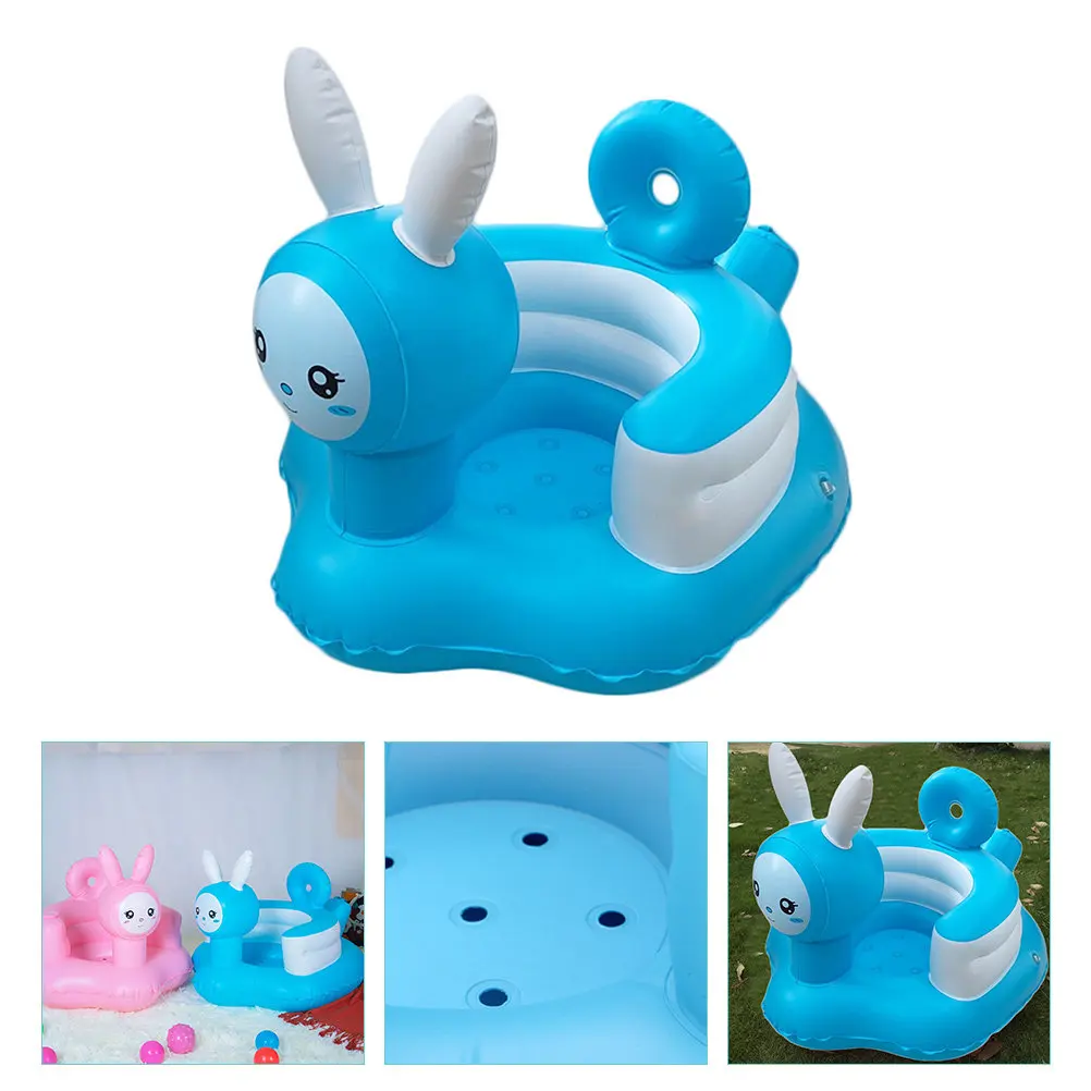 幼児用インフレータブルチェアクッション-座るためのクッション-バスフロア-ビーチ-旅行-簡単に膨らませる-高強度素材-色落ちしない-滑り止め