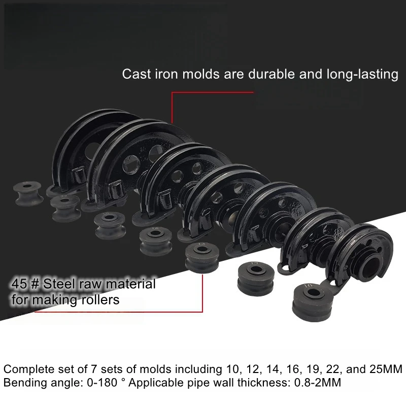 SWG-25 أداة ثني الأنابيب اليدوية أنبوب ثني الأنابيب أنبوب حديد، أنابيب نحاسية، أنابيب فولاذية، آلة ثني أنابيب الألومنيوم على شكل حرف U #4