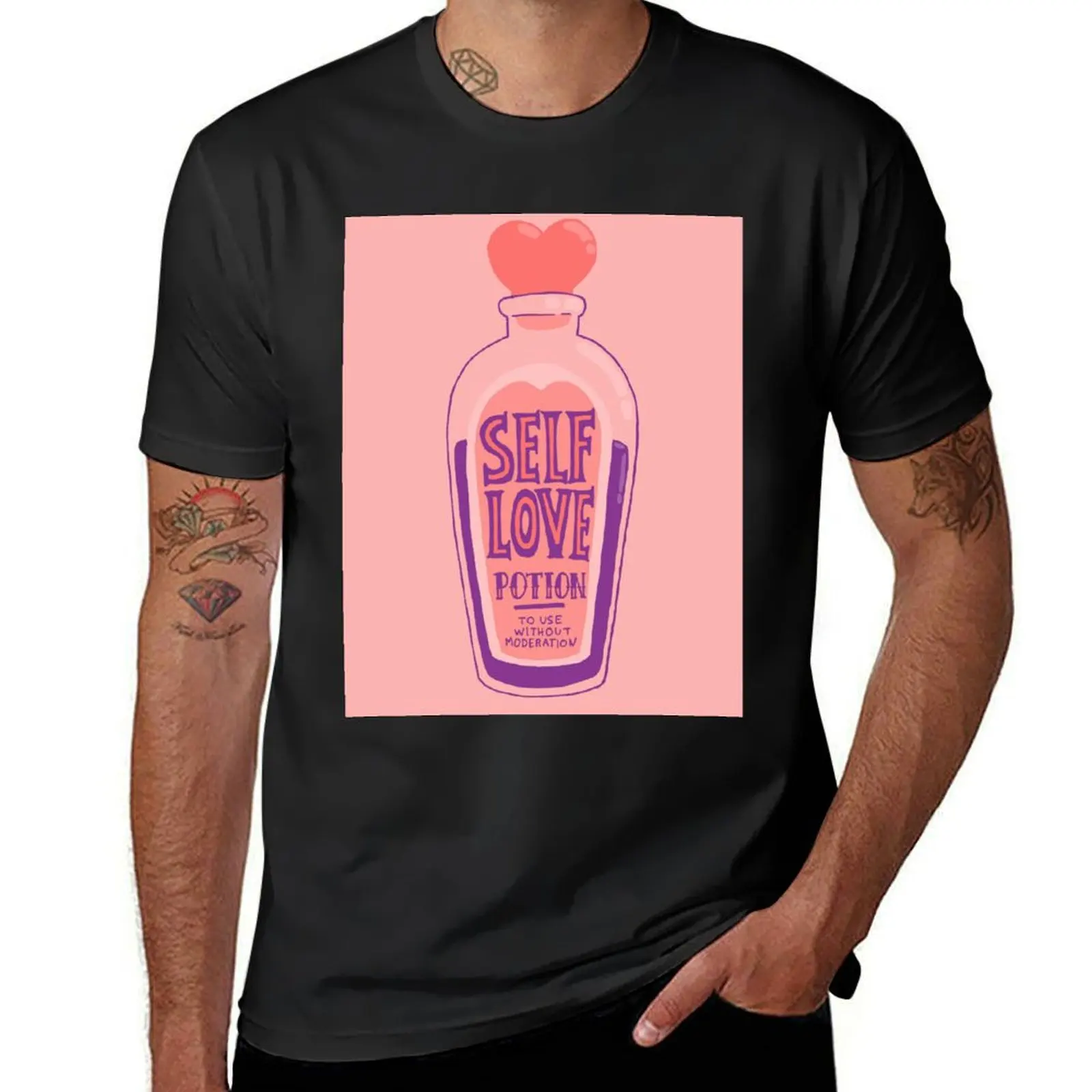 Self Love Potion T-Shirt vintage Short sleeve tee mens graphic t-shirts pack